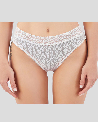 Lace Cheetah Brief