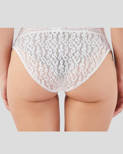 3-Pack Lace Cheetah Brief women Panties women underwear