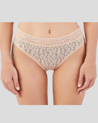 3-Pack Intimates Lace Cheetah Brief women Panties women underwear