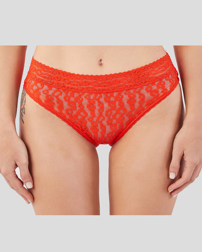 Lace Cheetah Brief