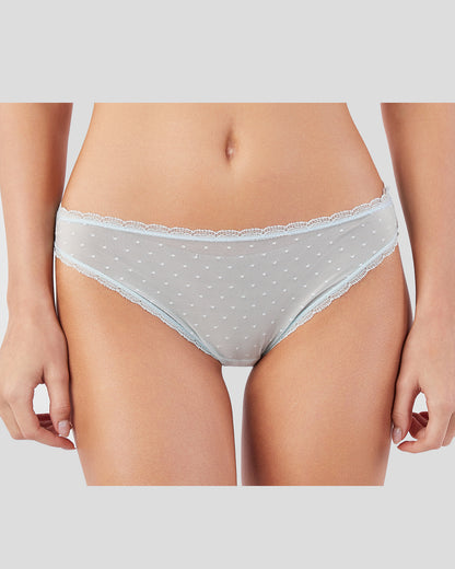 3-Pack Intimates Lace Dots Bikini Panties, women's underwear