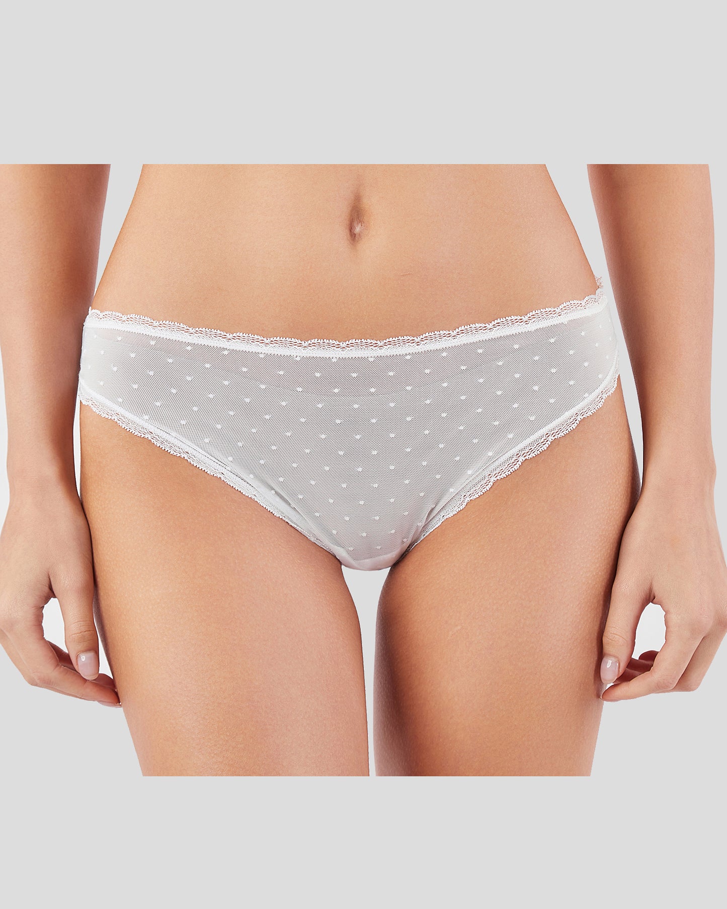 3-Pack Intimates Lace Dots Bikini Panties, women's underwear